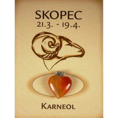 skopec - karneol srdce