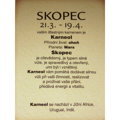 skopec - karneol srdce