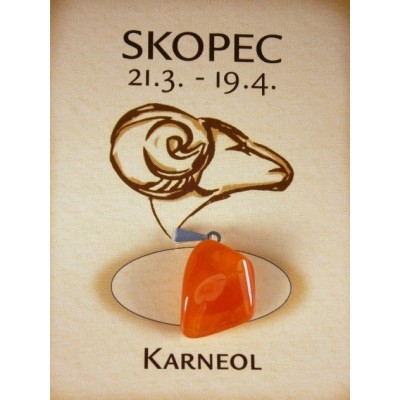 skopec - karneol valounek